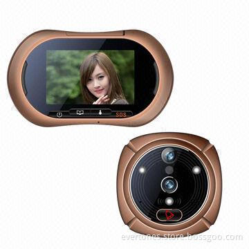 Peephole door viewer support auto recording and auto photo